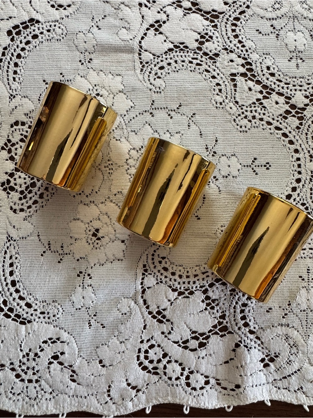 Gold Ceramic Votive Candle Holders - Home Accents